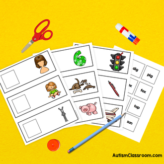 CVCWordtoPictureMatchbyAutismClassroomCVCActivitiesCVCWords 1 2