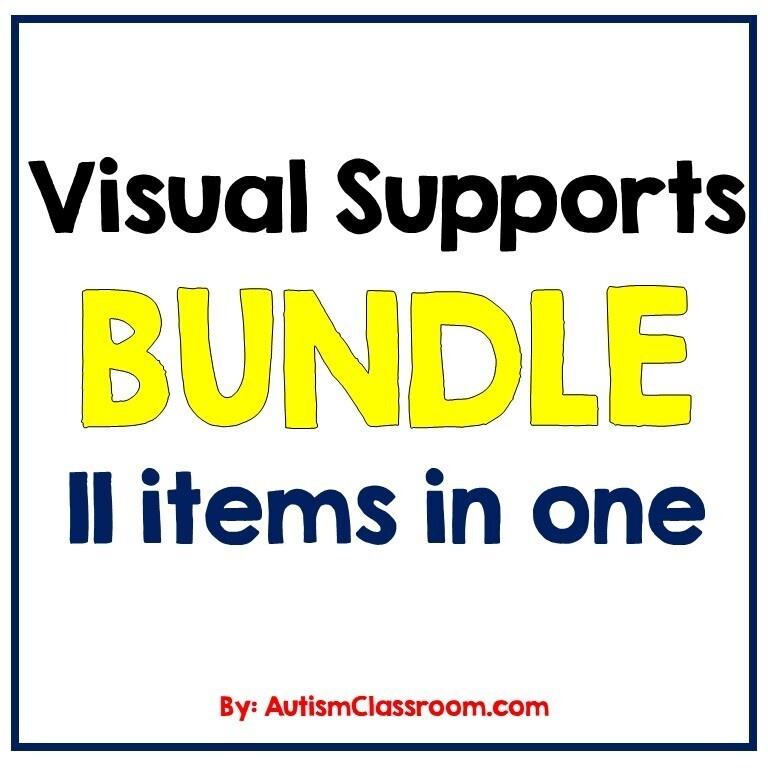 Visual Supports Bundle Cover autism