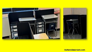 autism work station 4 wall