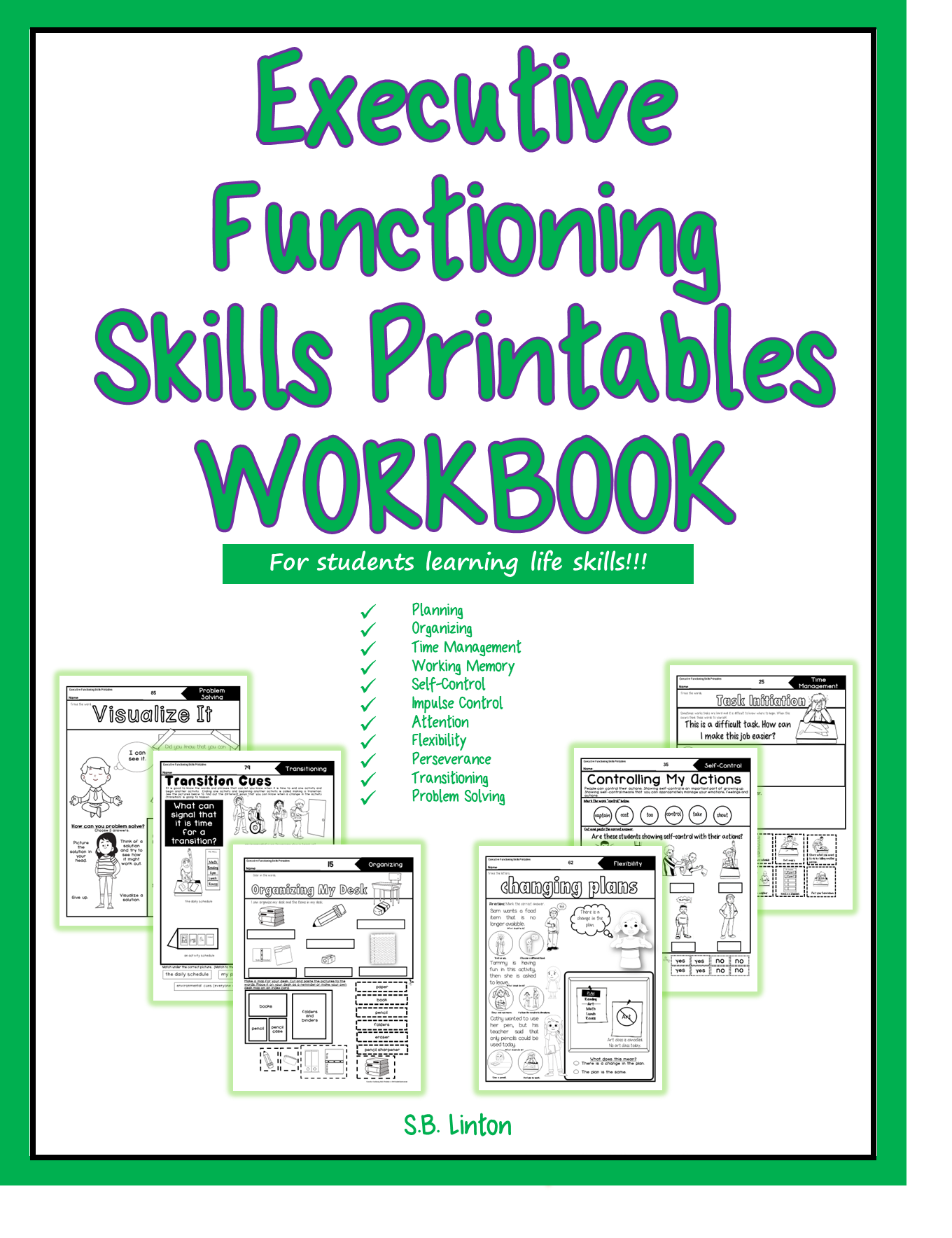 executive functioning workbook picture