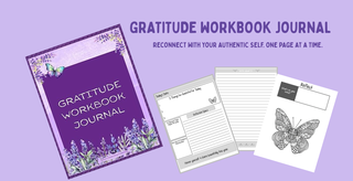 gratitude journal workbook purple