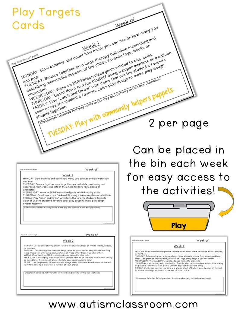 play target cards preview