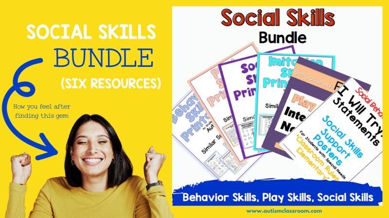 social skills bundle autism