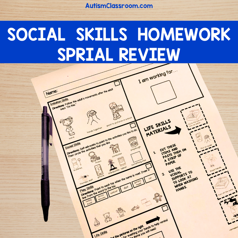 social skills homework spiral review 2
