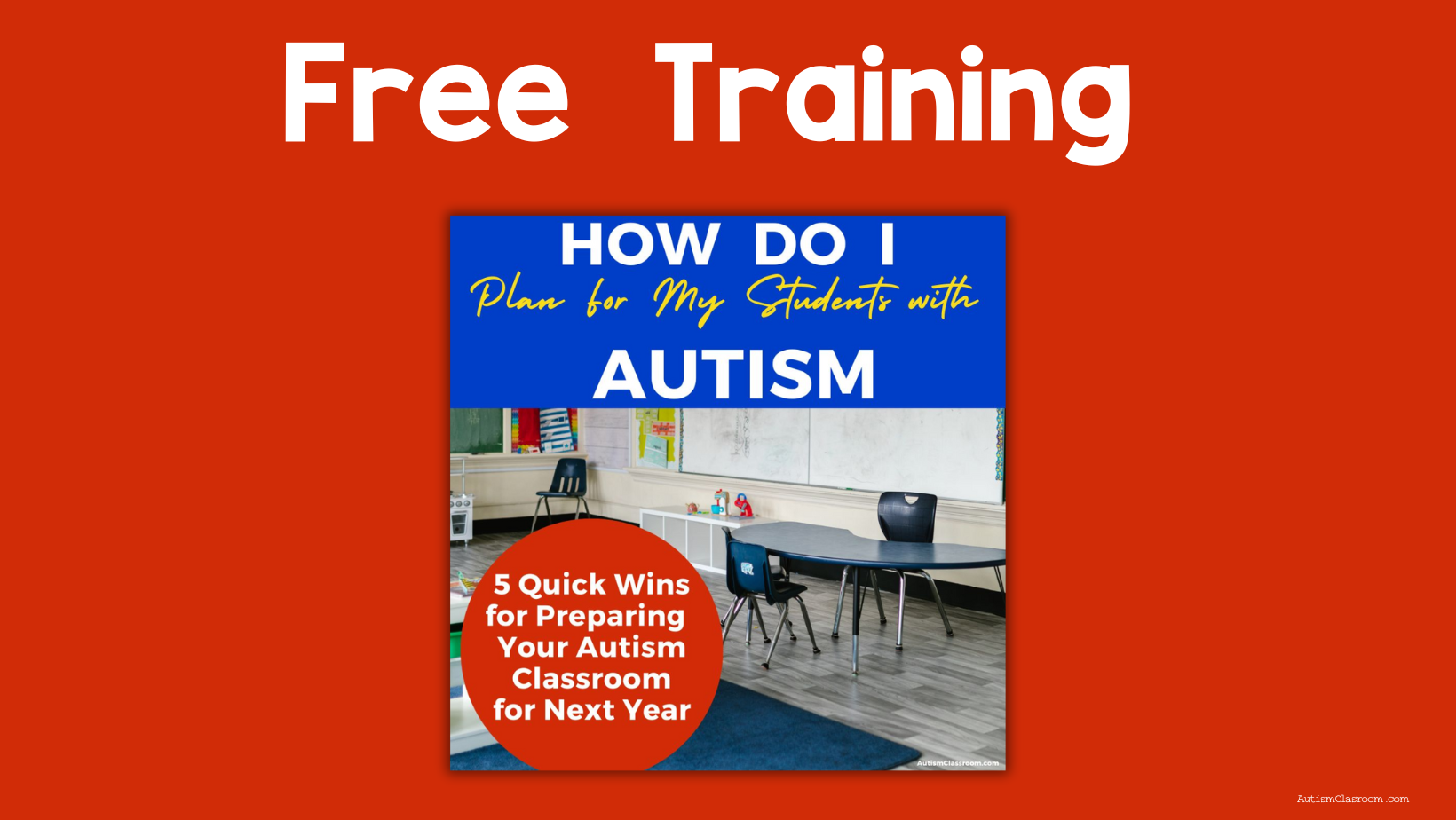 teacher webinar prepare an autism classroom