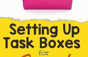 Setting Up Task Boxes for Special Education