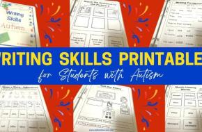 Writing Skills Printables for Students with Autism and Significant Needs