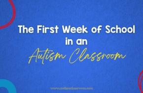 The First Week of School in an Autism Classroom 