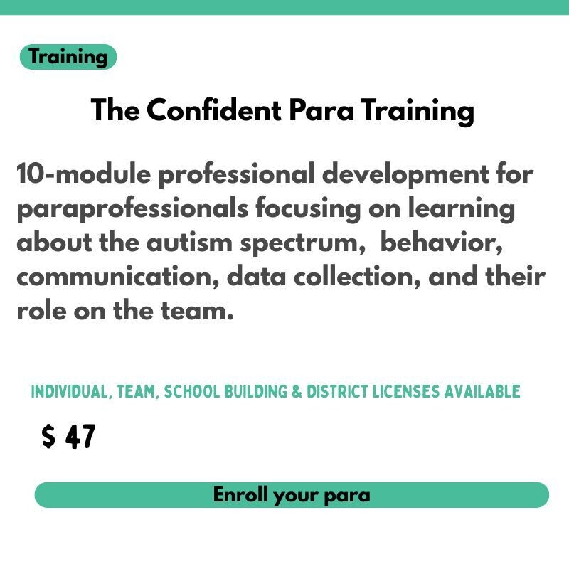 training for paraprofessionals